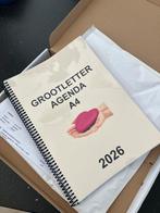 Grootletter agenda A4- nieuw- 2026, Ophalen of Verzenden, Nieuw