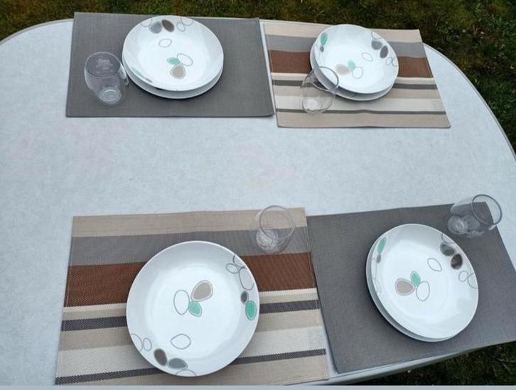 16-delig 4persoons camping servies Mepal Rosti Flow Pebbles, Caravans en Kamperen, Kampeeraccessoires, Ophalen of Verzenden