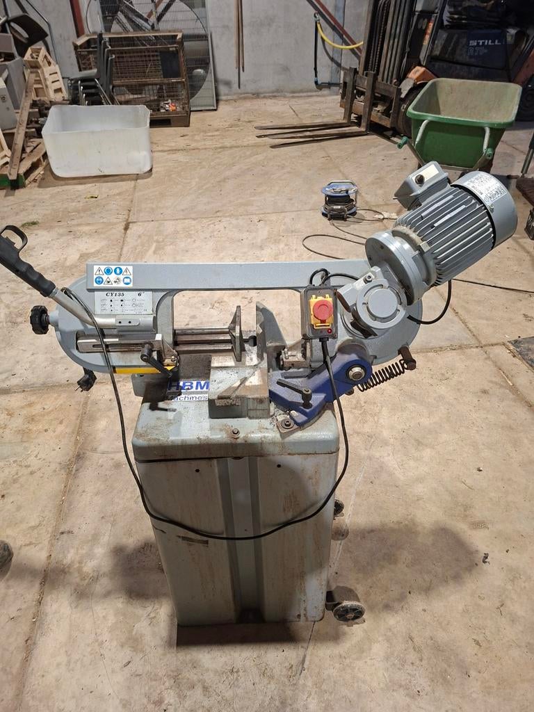 Lintzaag HBM CY135 - Krachtige Metaalzaagmachine, Gebruikt, 70 mm of meer, HBM, 600 tot 1200 watt