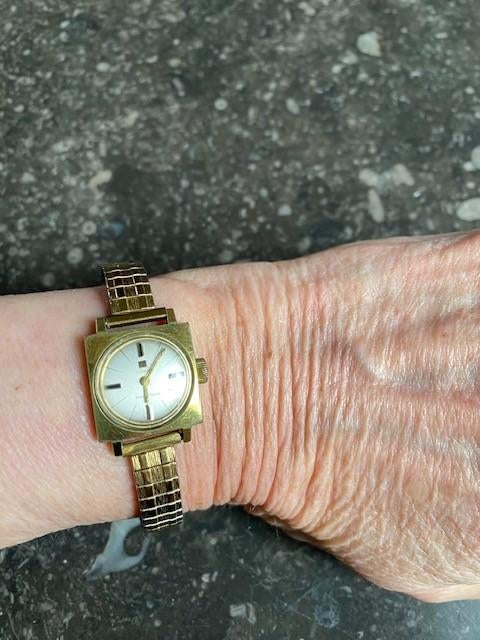 Vintage Tissot dames opwind horloge, Overige merken, Overige materialen, Gebruikt, Polshorloge