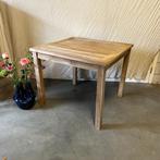 Tuintafel - 90 x 90 cm - massief teakhout - Bij TTM Wonen, Tuin en Terras, Tuintafels, TTM Wonen, Meubels – (Perzische) Tapijten en Woonaccessoires