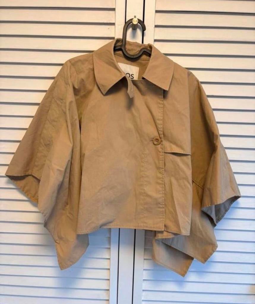 Cos trench coat kort zgan!, Kleding | Dames, Jassen | Zomer, Ophalen of Verzenden, Zo goed als nieuw, Maat 46/48 (XL) of groter