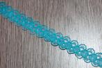 Haspel kant sierband schulprandje - 15mm - Aqua blauw #1764, Ophalen of Verzenden, Nieuw, Lint, Band of Elastiek