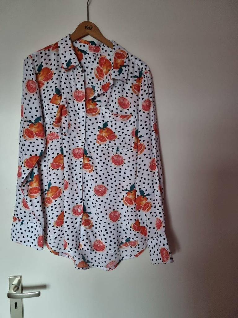 Fruitig dames blousje maat M Hema, Kleding | Dames, Hema, Ophalen of Verzenden, Gedragen, Maat 38/40 (M)