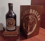Schrobbelèr 50 Jaar Jubileum Fles (LEEG) in Kistje., Ophalen of Verzenden, Gebruikt, Verpakking