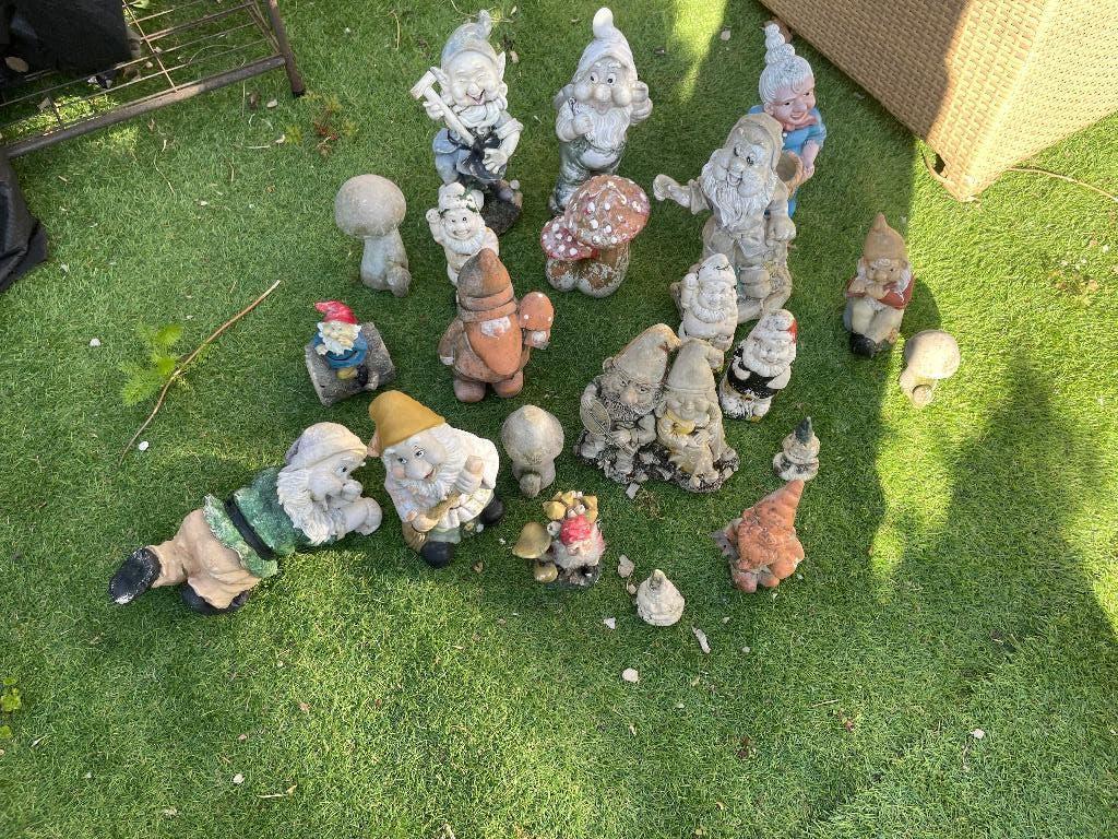 Tuin kabouters, Ophalen, Gebruikt, Steen, Tuinkabouter