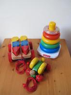 Fisher price stapeltoren, Ikea blokkenwagen en wiebelwagen., Ophalen of Verzenden, Zo goed als nieuw, Rij- of Hobbelspeelgoed