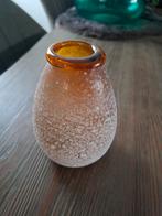 Leuk vaasje bruin/ oranje, Ophalen, Oranje, Minder dan 50 cm, Glas