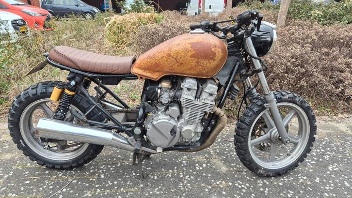 Honda cb750 ratbike/scrambler/caferacer uniek geroeste tank, Motoren, Onderdelen | Honda, Ophalen