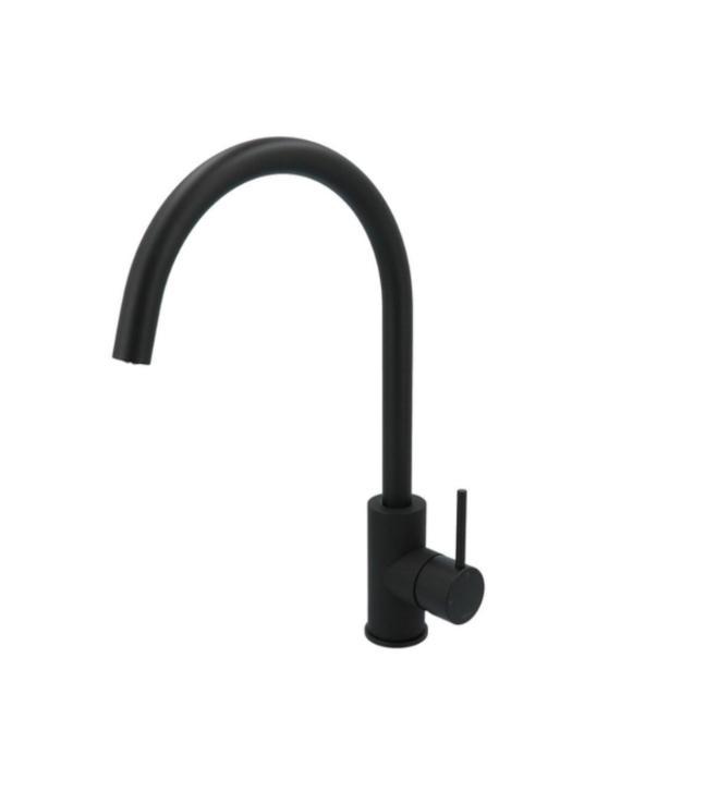 HOTBATH COBBER KEUKENKRAAN MAT ZWART CB040BL, Doe-het-zelf en Verbouw, Sanitair, Nieuw, Kraan, Ophalen of Verzenden