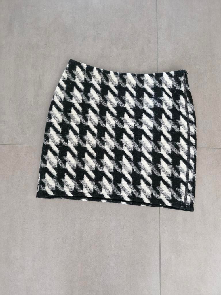 Opus rokje zwart wit pied-de-poule, Kleding | Dames, Rokken, Ophalen of Verzenden