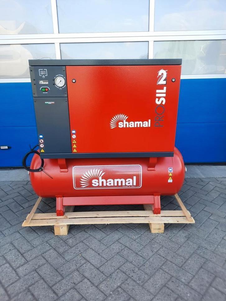 Shamal 5.5 pk/270ltr 10Bar Silent Compressor 380V ITALI?!, Doe-het-zelf en Verbouw, Compressors, Nieuw, Italië, Geluidgedempt