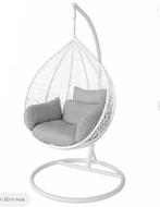 Hangende stoel, Huis en Inrichting, Stoelen, Ophalen, Wit, Zo goed als nieuw, Metaal