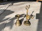 Antieke Messing Kaarsensnuiter met Kandelaar, Ophalen, Koper of Brons