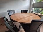 Ronde eettafel 130cm, Huis en Inrichting, Tafels | Eettafels, Ophalen, Gebruikt, Vijf personen of meer, 100 tot 150 cm