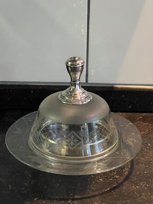 BOTERSTOLP MET ZILVEREN KNOP, Antiek en Kunst, Antiek | Goud en Zilver, Zilver, Verzenden