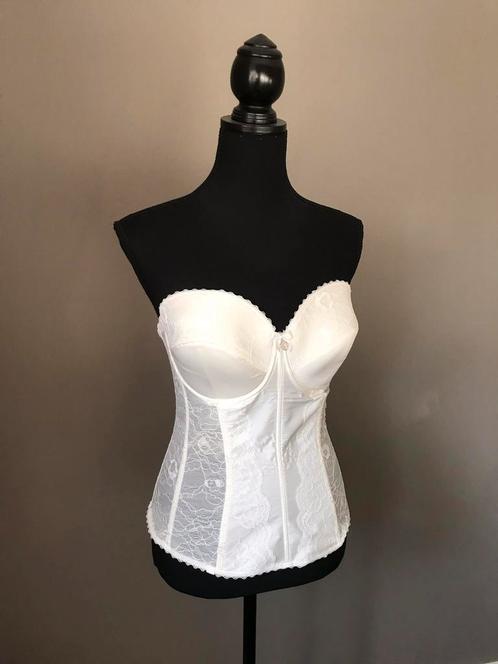 Poirier torselet/corset/korset 80f., Kleding | Dames, Ondergoed en Lingerie, Body of Korset, Wit, Ophalen of Verzenden