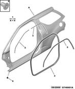 Citroën DS3 deur seal nieuw, Auto diversen, Tuning en Styling, Ophalen