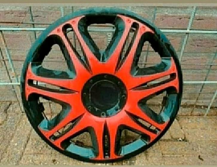 Wieldop Nasgar,14 inch,zwart,rood, doorsnede 39 cm,14",Trend, Auto diversen, Wieldoppen, Zo goed als nieuw, Ophalen of Verzenden