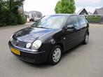 Volkswagen Polo 1.4 16v 3drs 2005 Zwart, Auto's, Volkswagen, Voorwielaandrijving, Stof, 74 pk, 4 cilinders