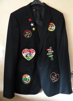 Leuk zwart OETELDONK/DEN BOSCH jas met emblemen (21), Kleding | Heren, Carnavalskleding en Feestkleding, Ophalen, Carnaval, Maat 48/50 (M)