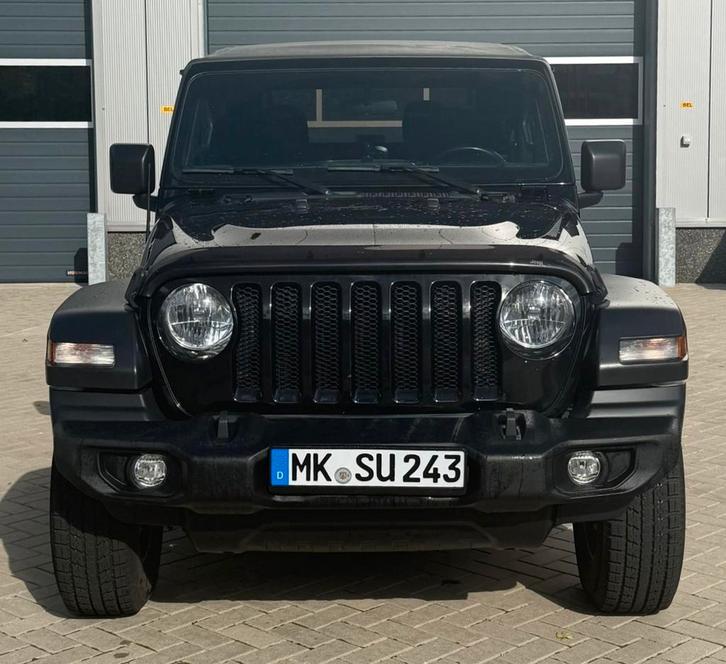 JEEP WRANGLER JL 2.0 SPORT 4X4 BJ2021 ZWART SOFTTOP, Auto's, Jeep, Bedrijf, Wrangler, Benzine, SUV of Terreinwagen, Automaat, Zwart