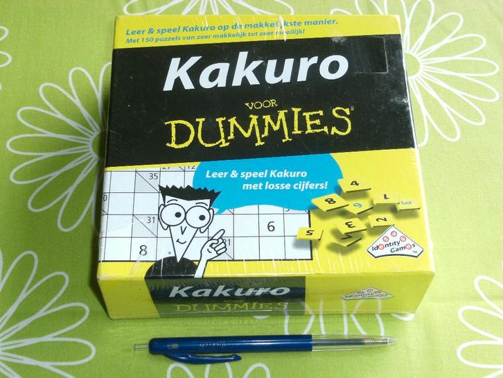 Nieuw in seal: Kakuro voor Dummies - Leer en speel Kakuro!, Hobby en Vrije tijd, Gezelschapsspellen | Overige, Nieuw, Een of twee spelers