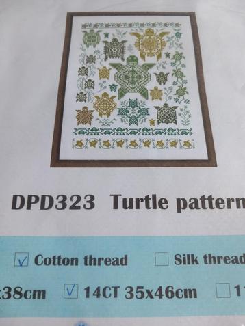 Borduurpakket Schildpadden - Nieuw beschikbaar voor biedingen