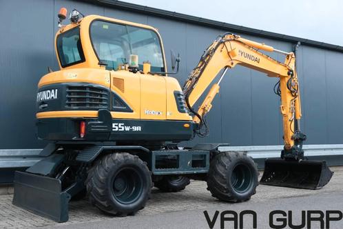 Hyundai Robex 55W-9A | 2017 | 2636h | (bj 2017), Zakelijke goederen, Machines en Bouw | Kranen en Graafmachines, Graafmachine