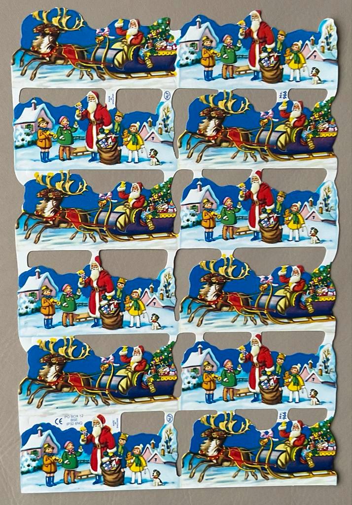 Oude Kerst Poesieplaatjes, Verzamelen, Poesieplaatjes, Ophalen