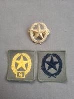 Pinspeld en patches schutter 1ste klasse geweer, Verzamelen, Militaria | Algemeen, Ophalen of Verzenden, Landmacht, Nederland