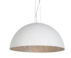 2 prachtige nieuwe hanglampen, wit met zilver 70cm - Magna, Ophalen, Kunststof, Modern, landelijk, Nieuw
