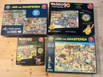 5 puzzels Wasgij en Jan van Haasteren, Ophalen, 500 t/m 1500 stukjes, Gebruikt