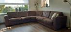 Nette ruime hoekbank (leer), Huis en Inrichting, Banken | Bankstellen, Ophalen, 250 tot 300 cm, Gebruikt, Hoekbank
