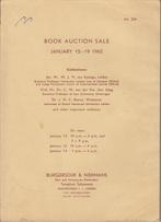 Burgerdijks & Niermans Veilingcatalogus 1962, Ophalen of Verzenden, Gelezen, Catalogus