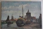 olieverf schilderij Zaaanse Schans +- 1900 Frans Langeveld, Antiek en Kunst, Kunst | Schilderijen | Klassiek, Ophalen