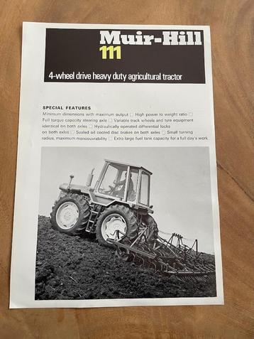 Muir-Hill 111 en 121 Tractor folder beschikbaar voor biedingen