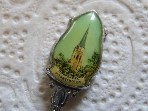 Lepeltje Dorpskerk te Voorschoten (fotoplaatje), Verzamelen, Porselein, Kristal en Bestek, Zo goed als nieuw, Verzenden