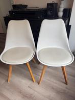 Set van 2 designstoelen CLP Linares - wit & comfortabel, Gebruikt, Twee, Wit, Scandinavisch