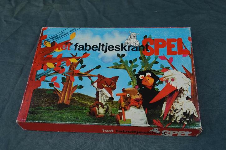 Vintage bordspel het Fabeltjeskrantspel uit 1968 soort ganze, Hobby en Vrije tijd, Gezelschapsspellen | Bordspellen, Gebruikt