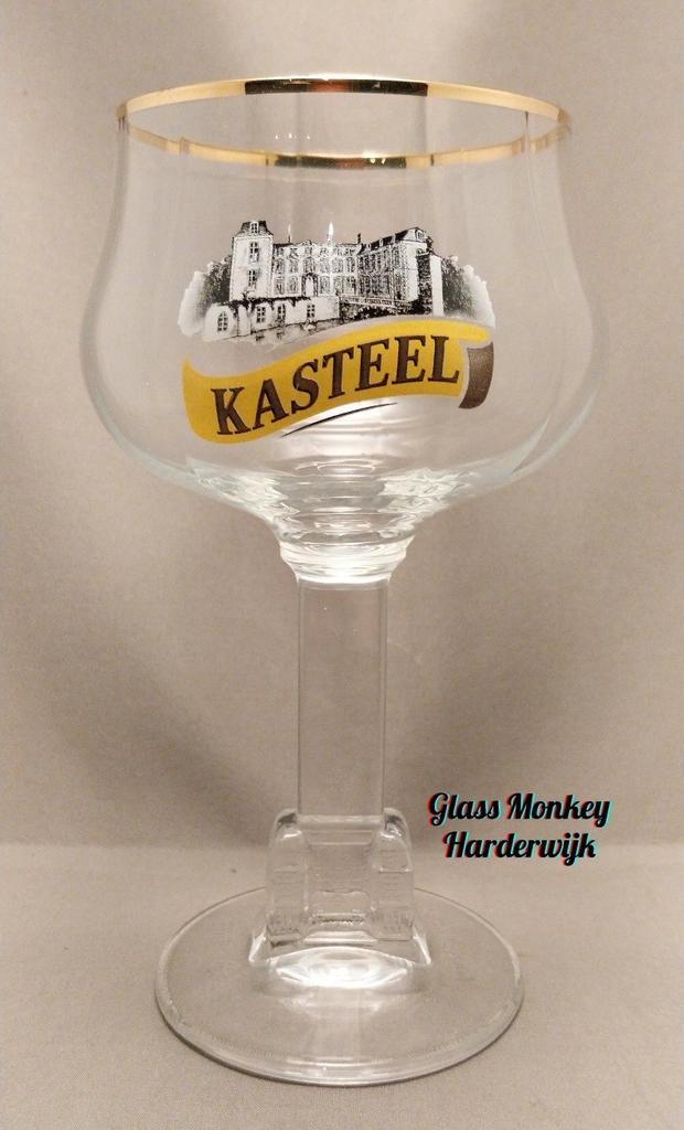 Kasteel bierglas. 25cl, Verzamelen, Biermerken, Zo goed als nieuw, Glas of Glazen, Overige merken, Ophalen of Verzenden