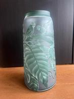 Prachtige dikke glazen vaas, Huis en Inrichting, Woonaccessoires | Vazen, Ophalen, Minder dan 50 cm, Groen, Glas