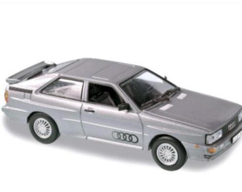 vAUDI QUATTRO 1986 ZILVER SCHAAL 1:43 NOREV ref. 830031, Hobby en Vrije tijd, Modelauto's | 1:43, Nieuw, Auto, Norev, Verzenden