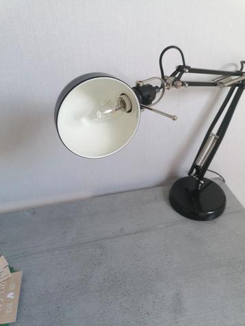 Zwarte bureaulamp 