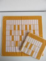 2 Vintage Zeepaardje zonnebloemgele oranje keuken handdoeken, Huis en Inrichting, Keuken | Textiel, Ophalen of Verzenden, Zo goed als nieuw