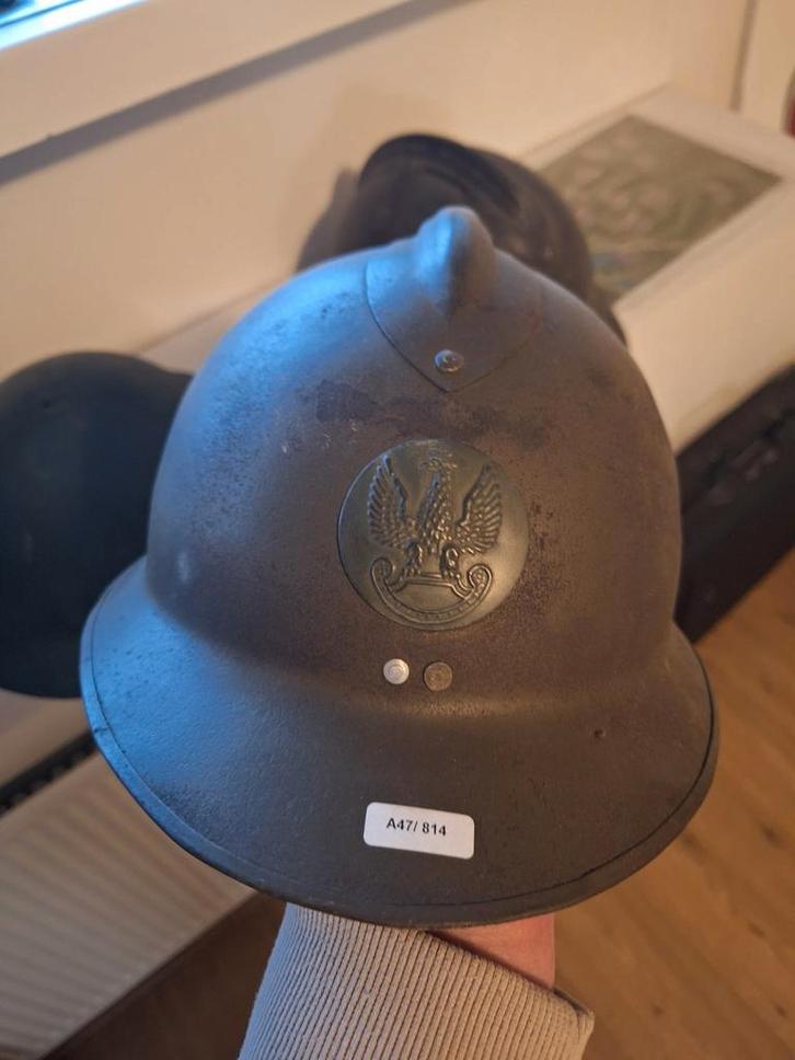 Poolse Adrian Helm - WOII, Verzamelen, Militaria | Algemeen, Overige soorten, Helm of Baret, Overige gebieden, Ophalen of Verzenden