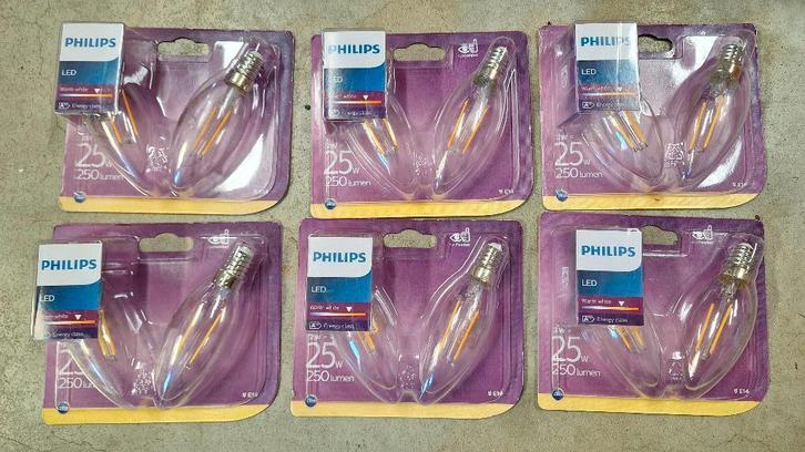11x Philips Ledlamp Led. kaars lamp NIEUW!, Huis en Inrichting, Lampen | Hanglampen, Nieuw, Minder dan 50 cm, Ophalen of Verzenden