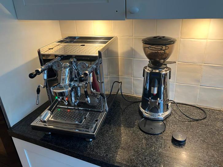 ECM Synchronika + Macap M5D - Goede staat, Witgoed en Apparatuur, Koffiezetapparaten, Gebruikt, Koffiebonen, Espresso apparaat