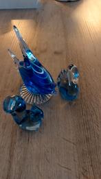 Mooie glazen vis zwaan en eekhoorn voor 17,50 €, Antiek en Kunst, Antiek | Glas en Kristal, Ophalen of Verzenden