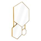 Eicholtz hexa spiegel goud gold nieuw!, Ophalen of Verzenden, Zo goed als nieuw, Rechthoekig, Minder dan 100 cm